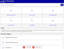 Tablet Screenshot of gauraventerprisesdelhi.com